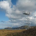 A photo of a lattice tower